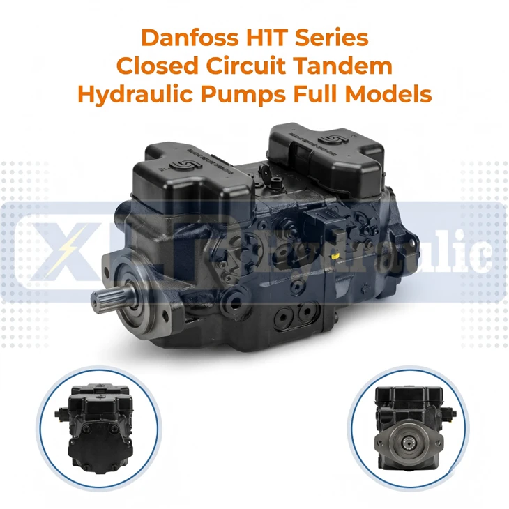 Danfoss H1T seri sikwi fèmen Tandem ponp idwolik Modèl konplè