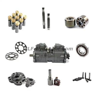 Mini Excavator idwolik K3v63DT reparasyon twous Kawasaki K5v80 Excavator idwolik Axial Piston Ponp Sistèm idwolik